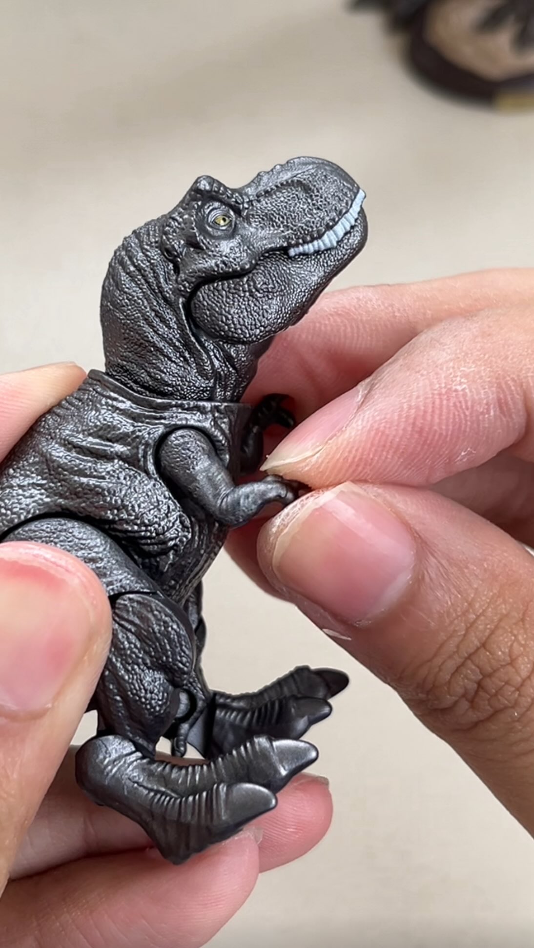 Instagram post by @koleksidavid for Jurassic World. Caption reads: Buka Blokees Jurassic World part terakhir, malah....