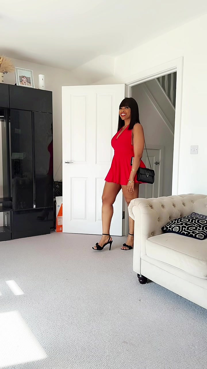 TikTok post by @lovethechukwus for Rebellious Fashion. Caption reads: The gown made me look and feel 16…#goviral....