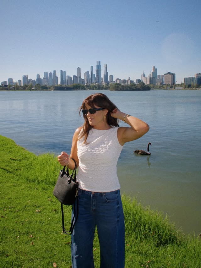 Instagram post by @haylsa for American Express. Caption reads: The forever formula: Jeans + a cute top.....
