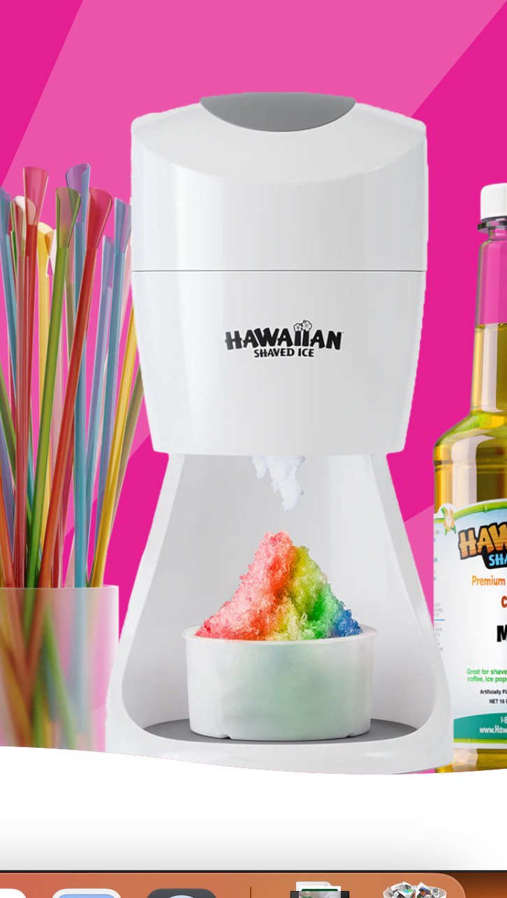 Instagram post by @emmakaterobertson for apogeeagency. Caption reads: Everyday is a party with Hawaiian Shaved Ice!....