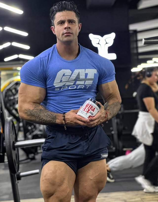 Instagram post by @memorodriguezfitness for GAT Sport. Caption reads: “Energy you can feel, focus you can see.....