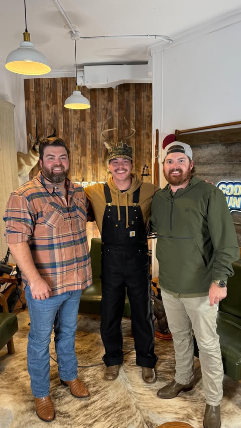 Instagram post by @thegodscountrypodcast for Tecovas. Caption reads: Got two big ole fans of @zachjohnking over here.....