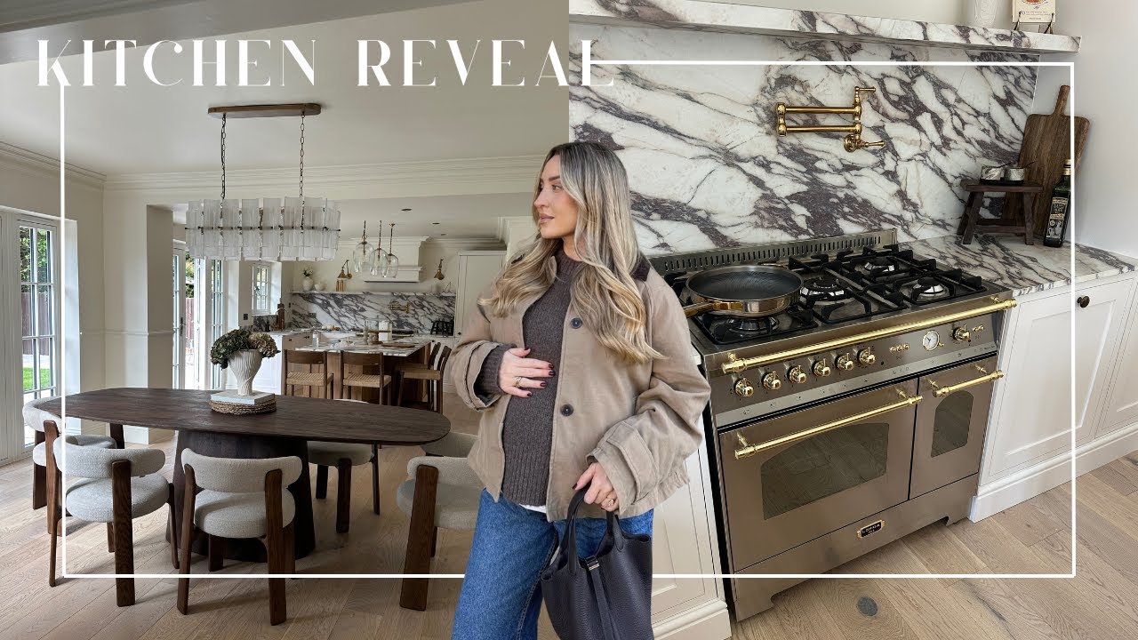 YouTube post by @Freyakillin1 for Zara Home. Caption reads: KITCHEN REVEAL, FULL TOUR! | HOUSE RENO UPDATES! |....