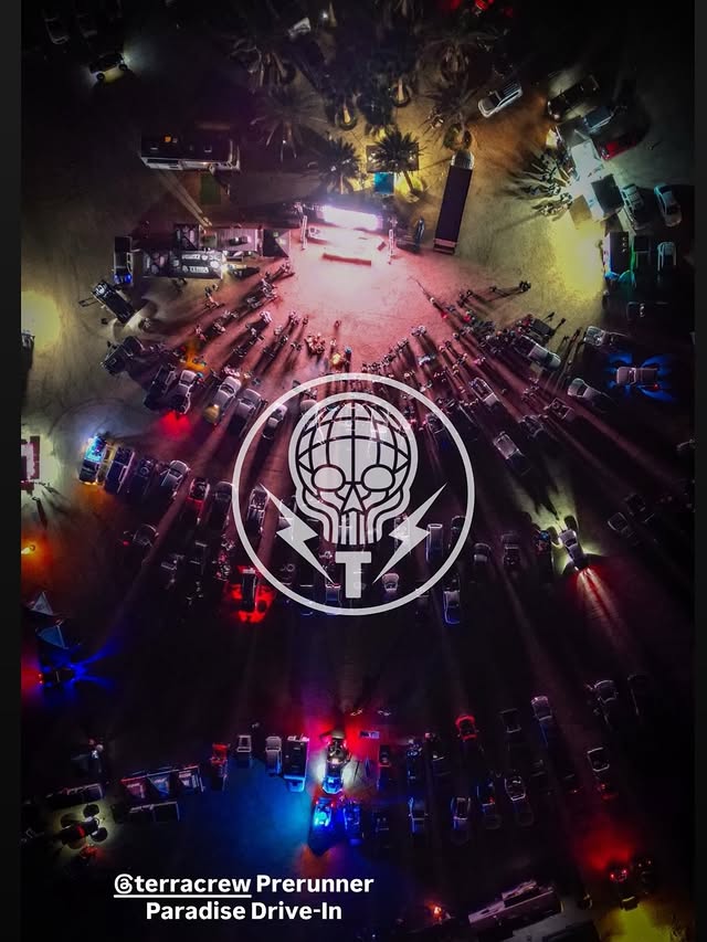 Instagram post by @terracrew for PRP Seats. Caption reads: [...] the vendors, the sponsors @kmcwheels....