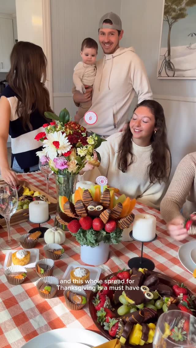 Instagram post by an influencer for Edible. Caption reads: [...] Thanksgiving...😉 Shop the....