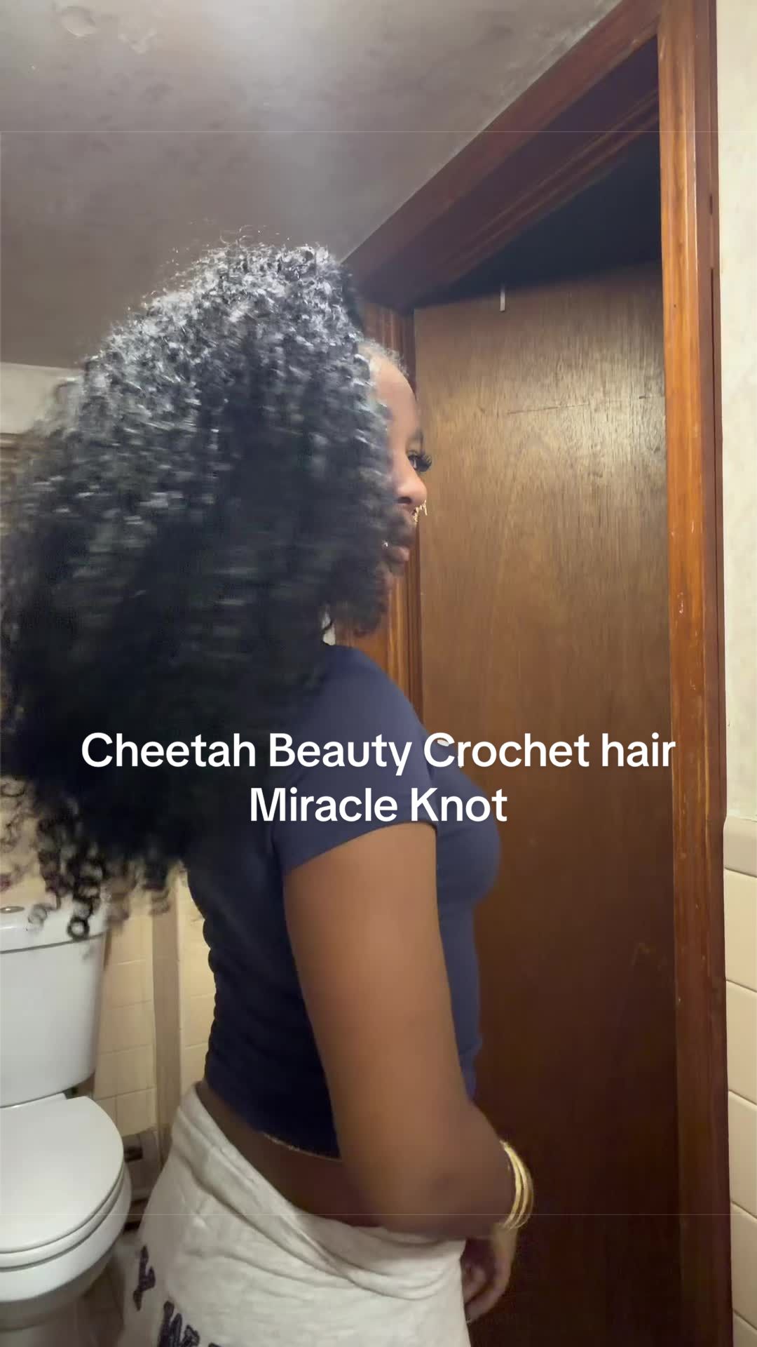 TikTok post by @iislan.d for Cheetah Beauty Hair Shop. Caption reads: [...] and this brand is my favorite. @Cheetah....