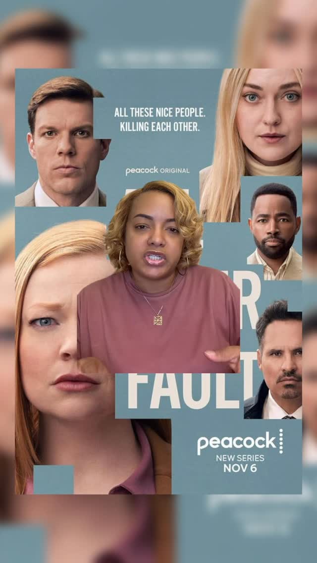 Instagram post by @theweekendwatch for Peacock. Caption reads: Peacock showed TF out with this one 
All Her Fault....