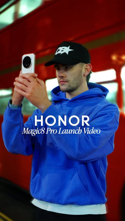 Instagram post by @southoptic for Honor. Caption reads: Say hello to the HONOR Magic8 Pro 📲

@ukhonor new....