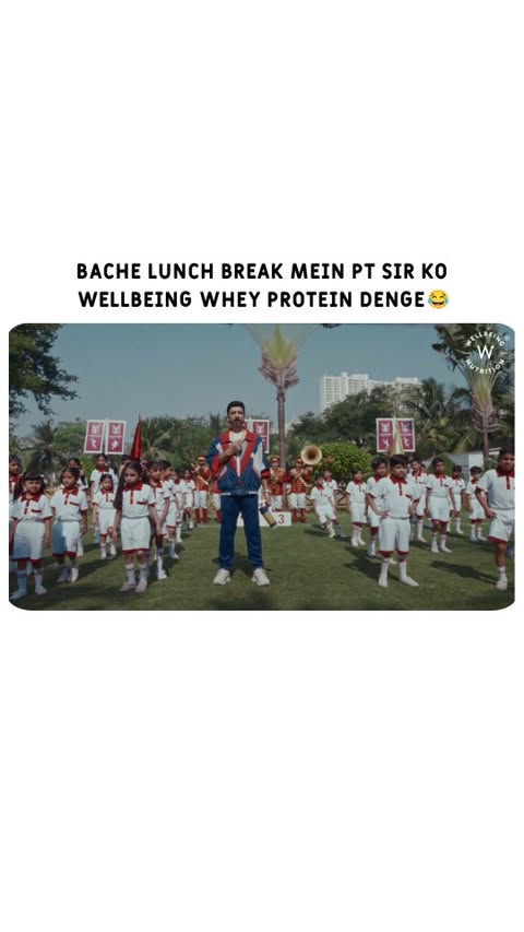 Instagram post by @shinchan.meme for Wellbeing Nutrition. Caption reads: Bacche man ke sacche 🤧 Check @wellbeing.nutrition....