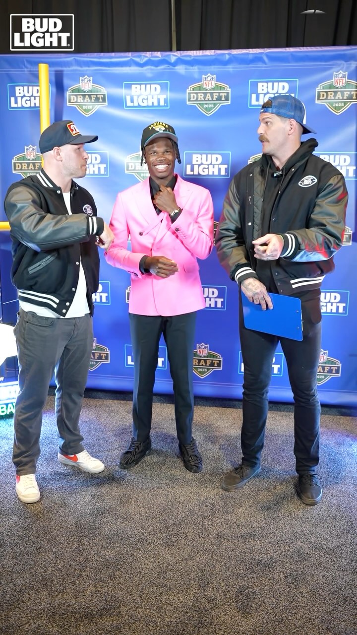 Instagram post by @_willcompton for Bud Light. Caption reads: [...] in the 2025 NFL Draft

Presented by....