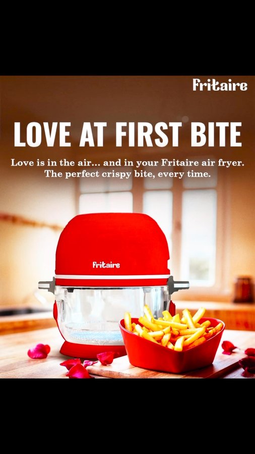 Instagram post by @rachna.panday for Fritaire. Caption reads: ✨ Crispy, golden wings – the Fritaire way! ✨ If....