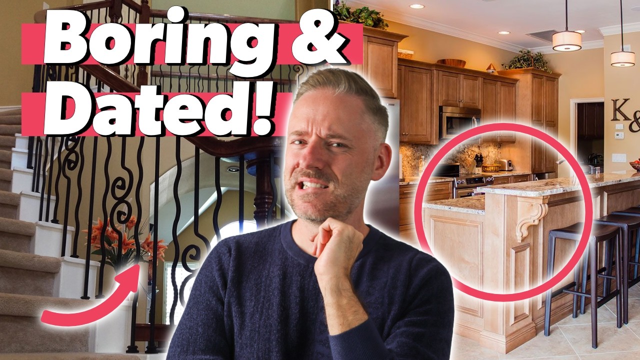 YouTube post by @Nick_Lewis for Ekster. Caption reads: Boring Finishes Making Your Home Look DATED.
