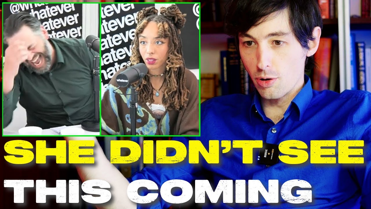 YouTube post by @SecretScholars for Crypto.com. Caption reads: Andrew Wilson DISMANTLES Woman Who Calls Herself....