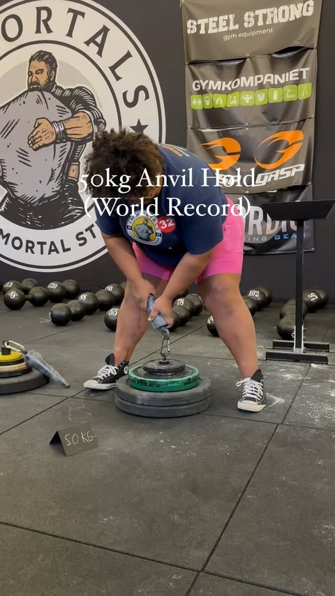 Instagram post by @gabigrl_prostrongwoman for Kinda Fit Kinda Fat. Caption reads: [...] @tuffwraps code: GabiStrong....