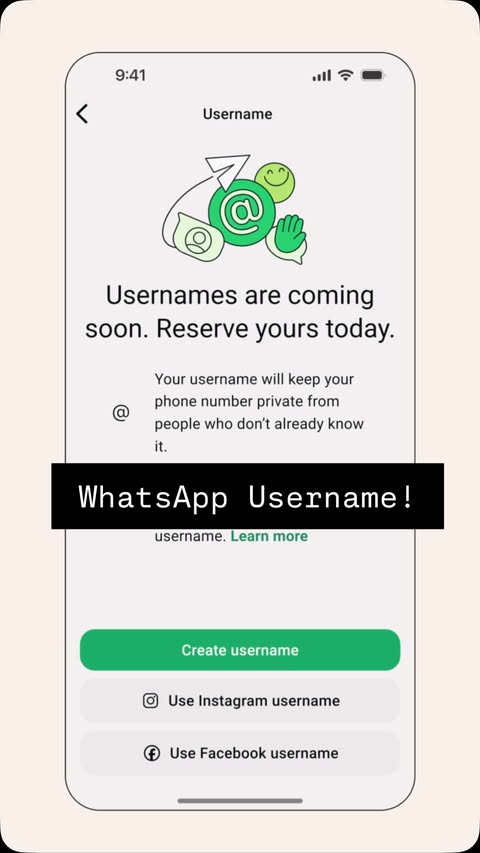 Instagram post by @milesabovetech for WhatsApp. Caption reads: Usernames are about to change how we use WhatsApp!....