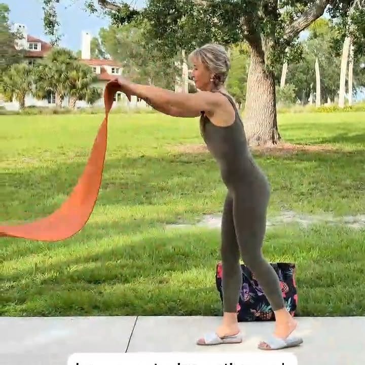 Instagram post by @lorrainecladish for Qunol. Caption reads: #ad Yoga has been part of my life since I was a....