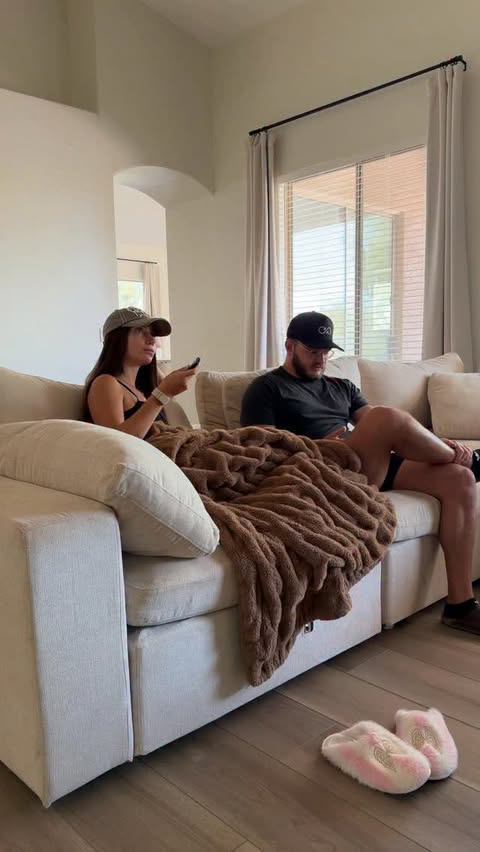 Instagram post by @marriedgoldens for Tesla. Caption reads: [...] and we got to try all the cool features....