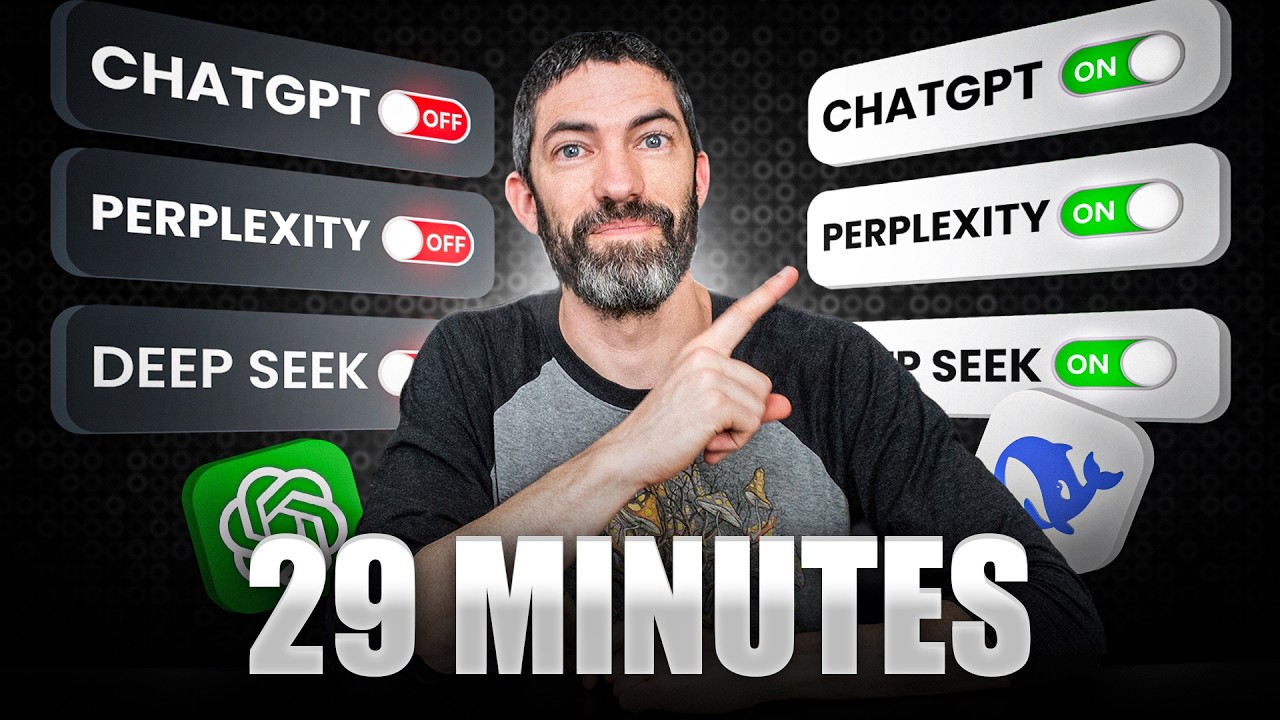 YouTube post by @futurepedia_io for HubSpot. Caption reads: You’re Not Behind (Yet): How to Learn AI in 29....