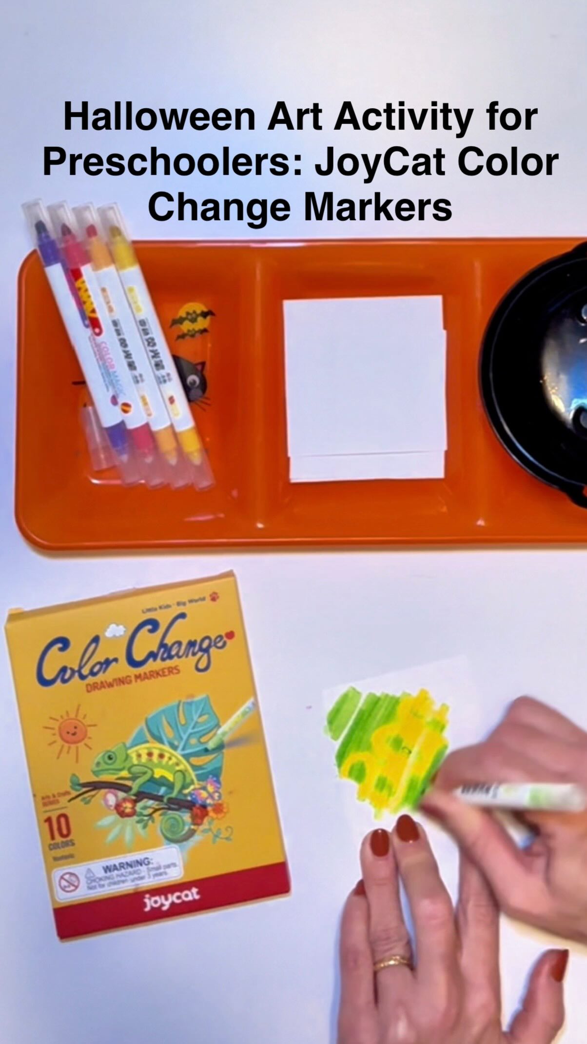 Instagram post by @montessorimissemily for JoyCat. Caption reads: ✨ Casting Witch’s Secret Spells with the....