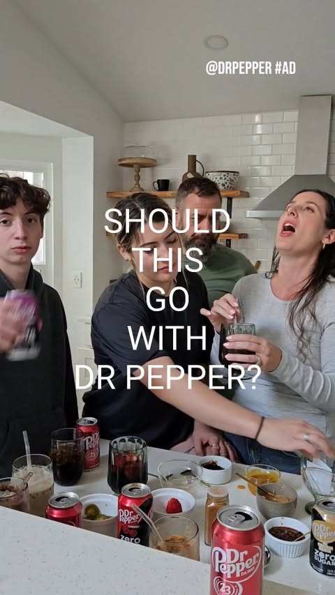 Instagram post by @tabithablue for Dr Pepper. Caption reads: [...] some questionable flavor pairings with....