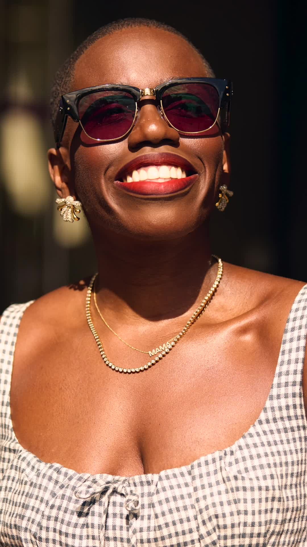 Instagram post by @candicebrathwaite for Vision Express. Caption reads: Transitions® GEN S™ lenses? Total game-changer.....