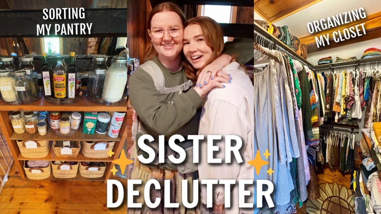 YouTube post by @meghanhughes for Garnet Hill. Caption reads: SPRING CLEAN | my professional organizer sister....