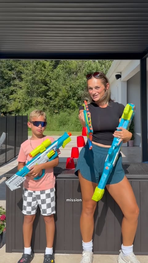 Instagram post by @brookeeewoods for Hasbro. Caption reads: [...] Ops collection made it even better! @hasbro....