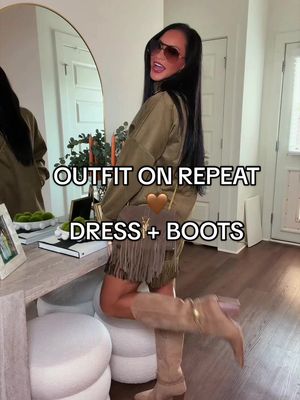 TikTok post by @atort45 for Wetkiss. Caption reads: [...] repeating 🤎 This fringe dress and WETKISS....