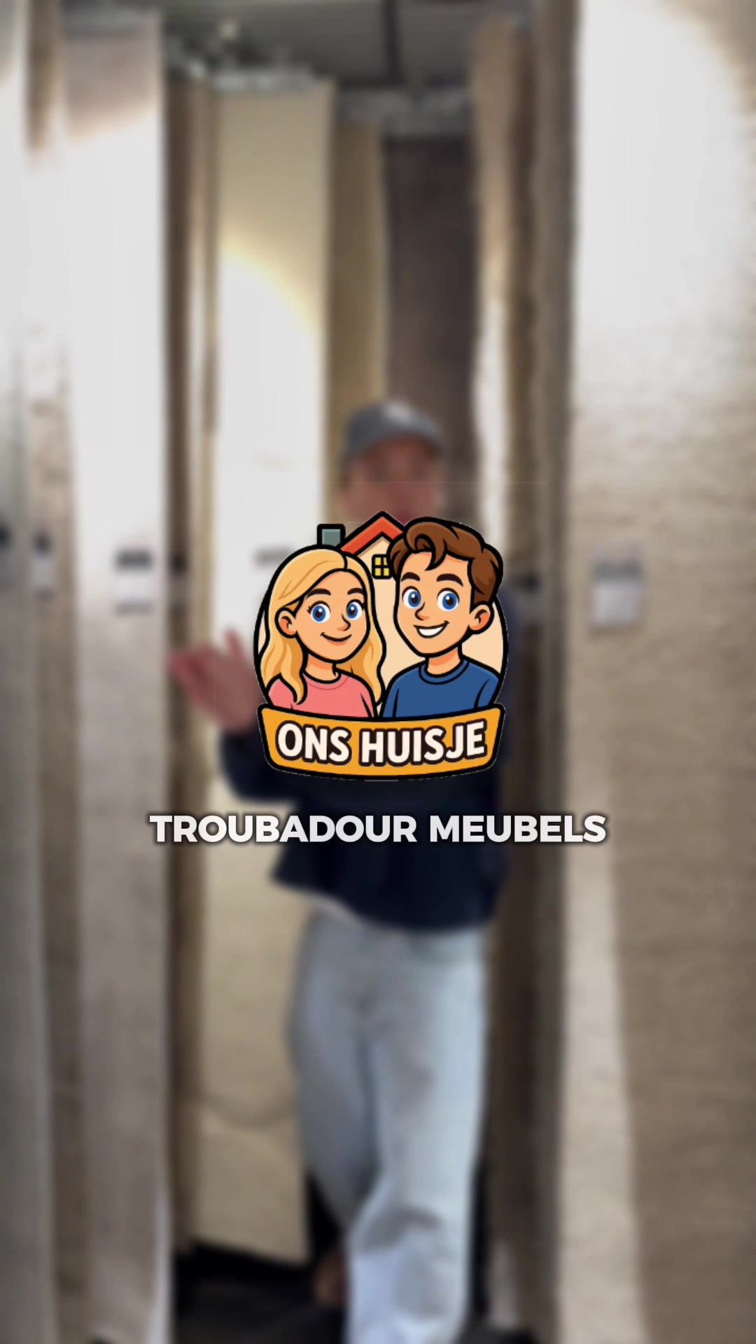 TikTok post by an influencer for De Troubadour Interieurs. Caption reads: [...] come shop with us bij....