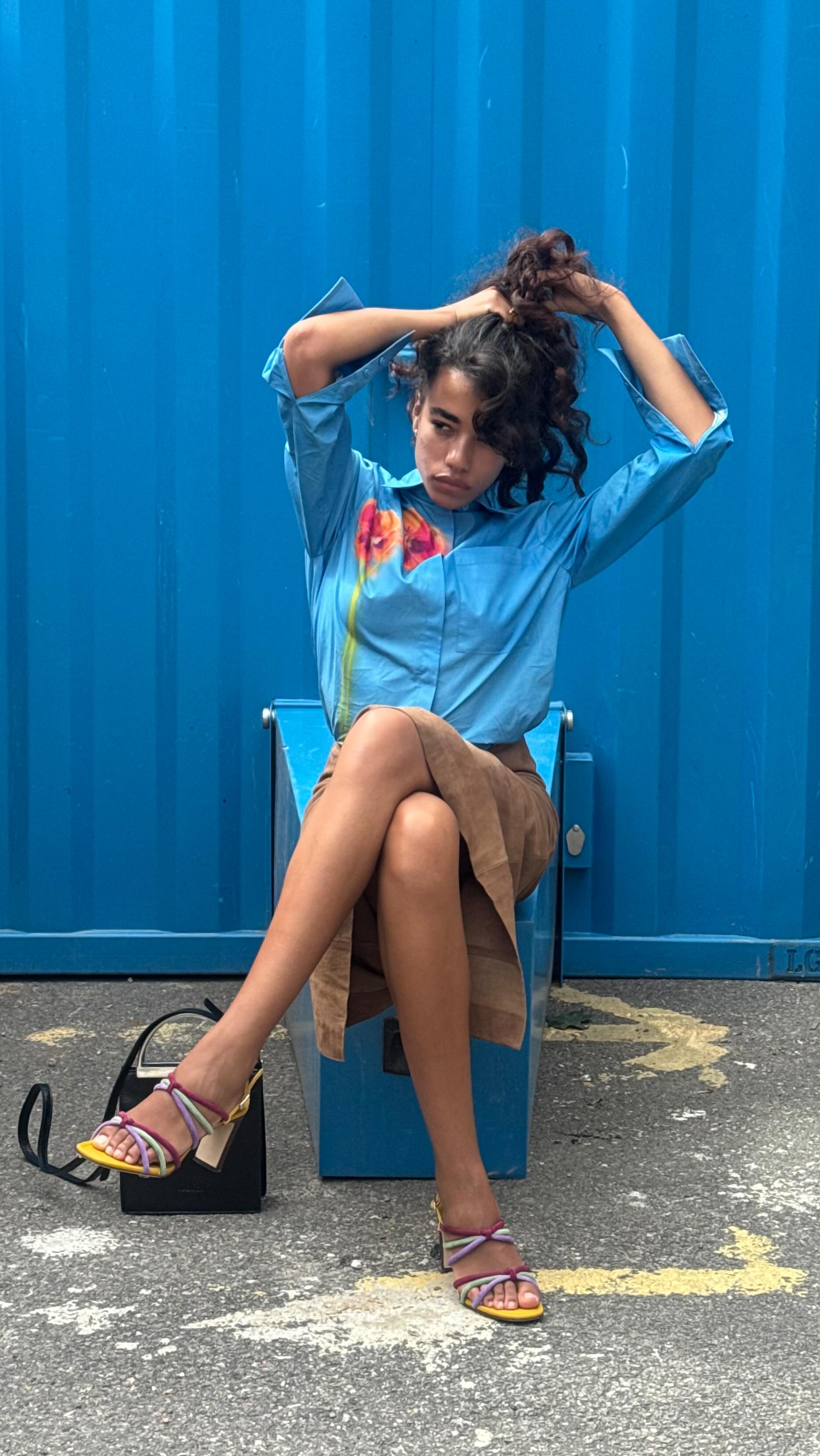 Instagram post by @iwanacristal for MAX&Co.. Caption reads: sorry I can’t today l’m busy dressing up and....