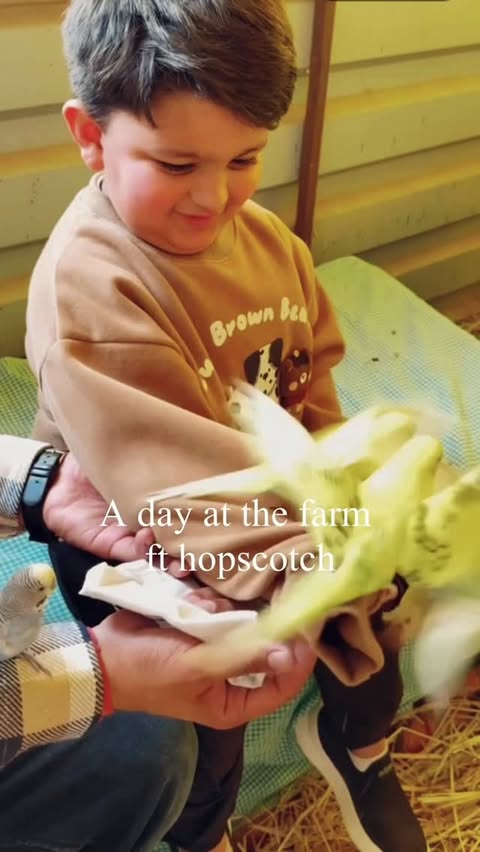 Instagram post by @kiyansh_goyal2702 for Hopscotch. Caption reads: GRWM for a farm visit day out the @hopscotch.in....