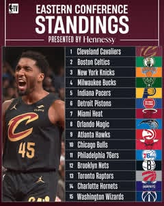 Instagram post by @nbatv for Hennessy. Caption reads: The @cavs reach 50 wins, while the @lakers claim....