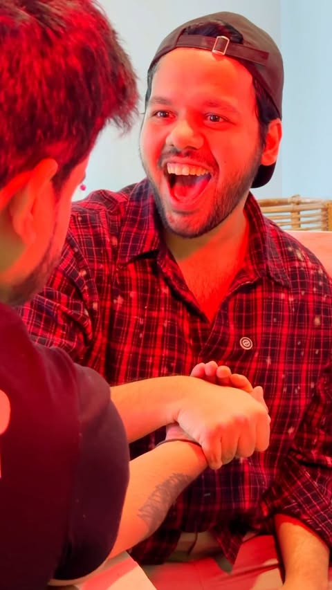 Instagram post by @hugmeimfamous for Aashirvaad. Caption reads: Gym ki strength ❌ Mirchi ki strength ✅....