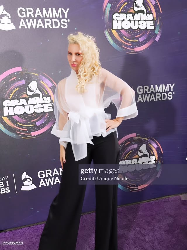 Instagram post by @amunstarr for SoundCloud. Caption reads: Grammys Proud 👜 @louisvuitton @pharrell.