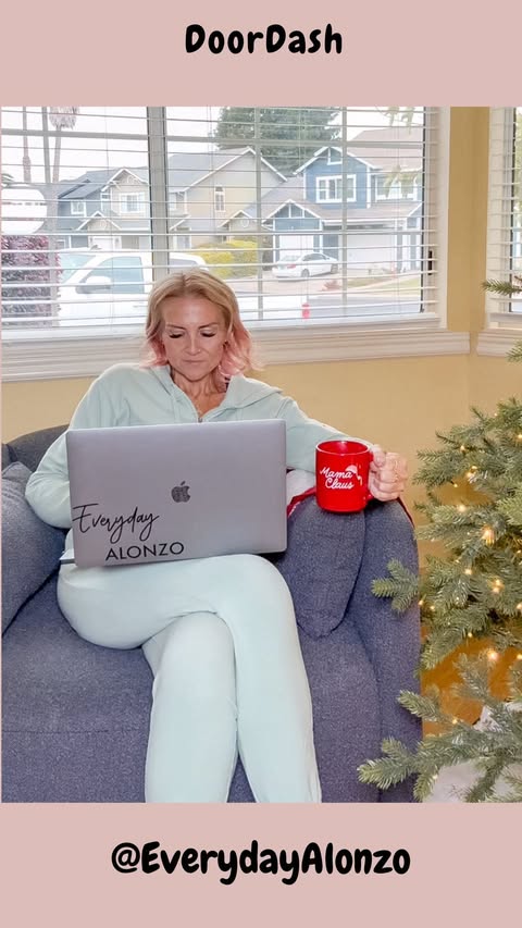 Instagram post by @everydayalonzo for Target. Caption reads: #ad DoorDash is truly my holiday helper this....