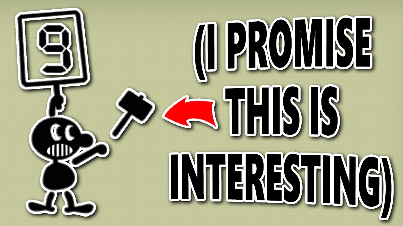 YouTube post by @MrMockRock for INTO THE AM. Caption reads: Should Mr. Game And Watch Go For The 9?.