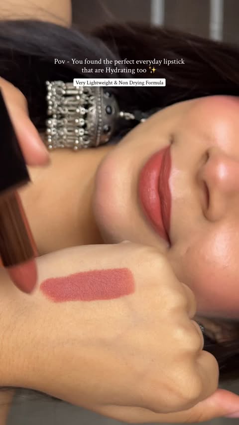 Instagram post by @lifestylefindswithnia for Pilgrim Makeup. Caption reads: The shades 🤌🏻🫶🏻🫶🏻 . . These are Matte Me Up....