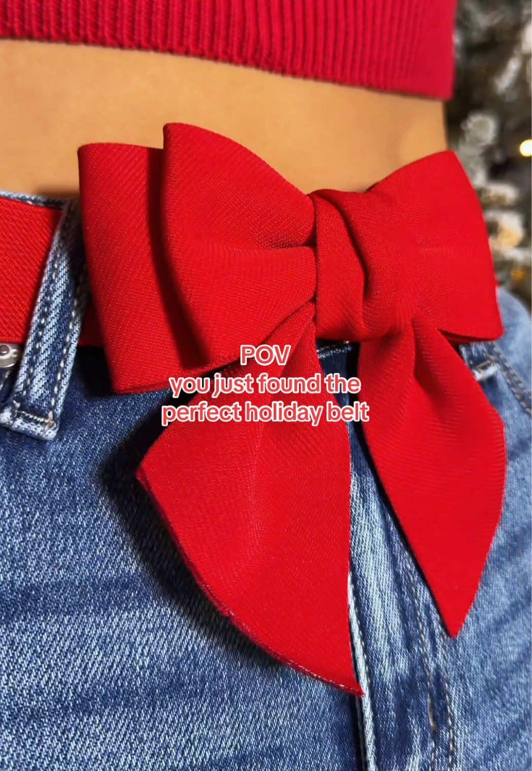 TikTok post by @holllynoel for Willow Boutique. Caption reads: I MEAN 😍🎄 @Willow Boutique....