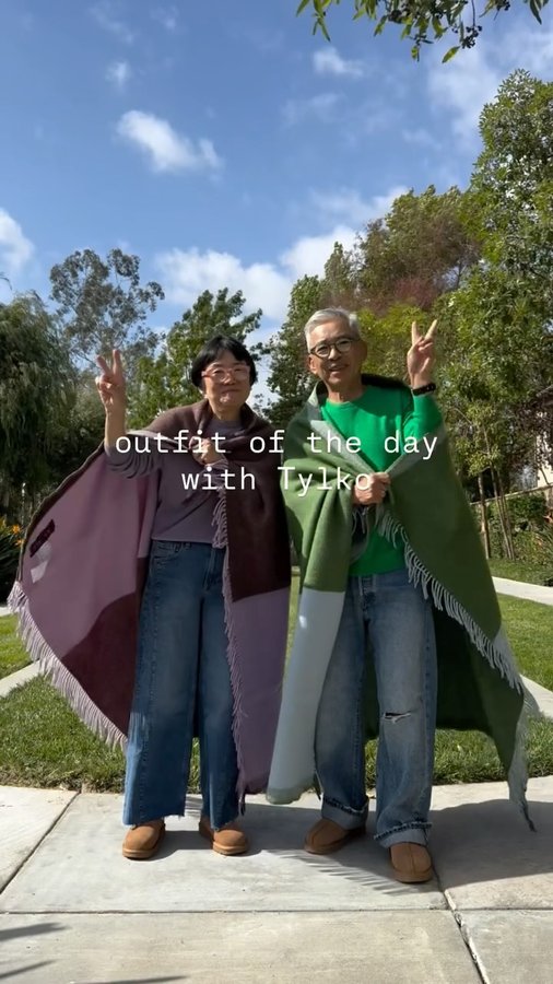 Instagram post by @akiandkoichi for Tylko. Caption reads: Double the color, double the cozy – it’s a Loom....