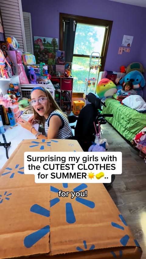 Instagram post by @discover_with_dallas for Justice. Caption reads: SURPRISE SUMMER HAUL with Justice x....
