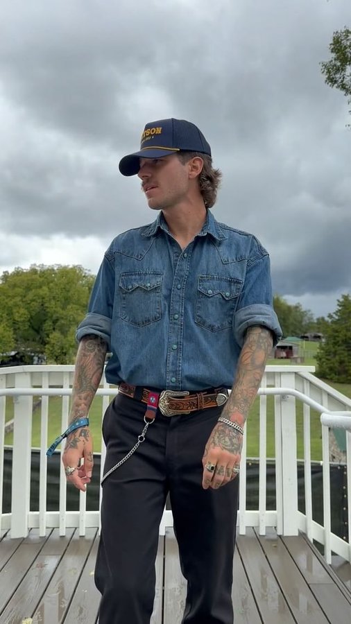 Instagram post by @sl8rco for Stetson. Caption reads: pilgrimage with @stetsonusa @stetsonfragrances....