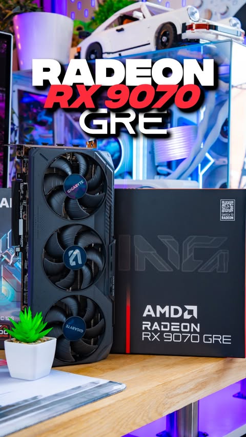 Instagram post by @spuddgaming for AMD. Caption reads: [...] without emptying your bank account, @amd has....
