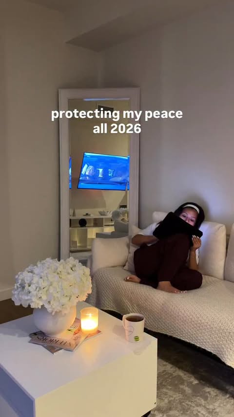Instagram post by @narvaezstephani for West Elm. Caption reads: Protect your peace 💕

#selfcare....