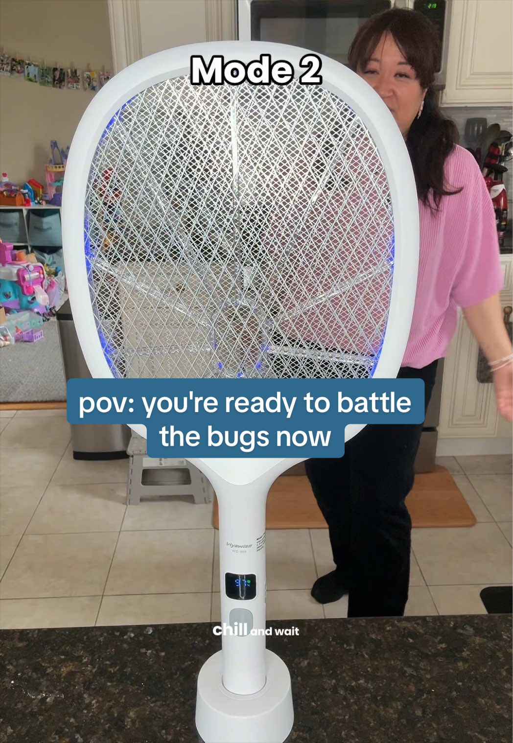 TikTok post by @chefjulieyoon for Belife. Caption reads: [...] allows the bugs to zap themselves!....