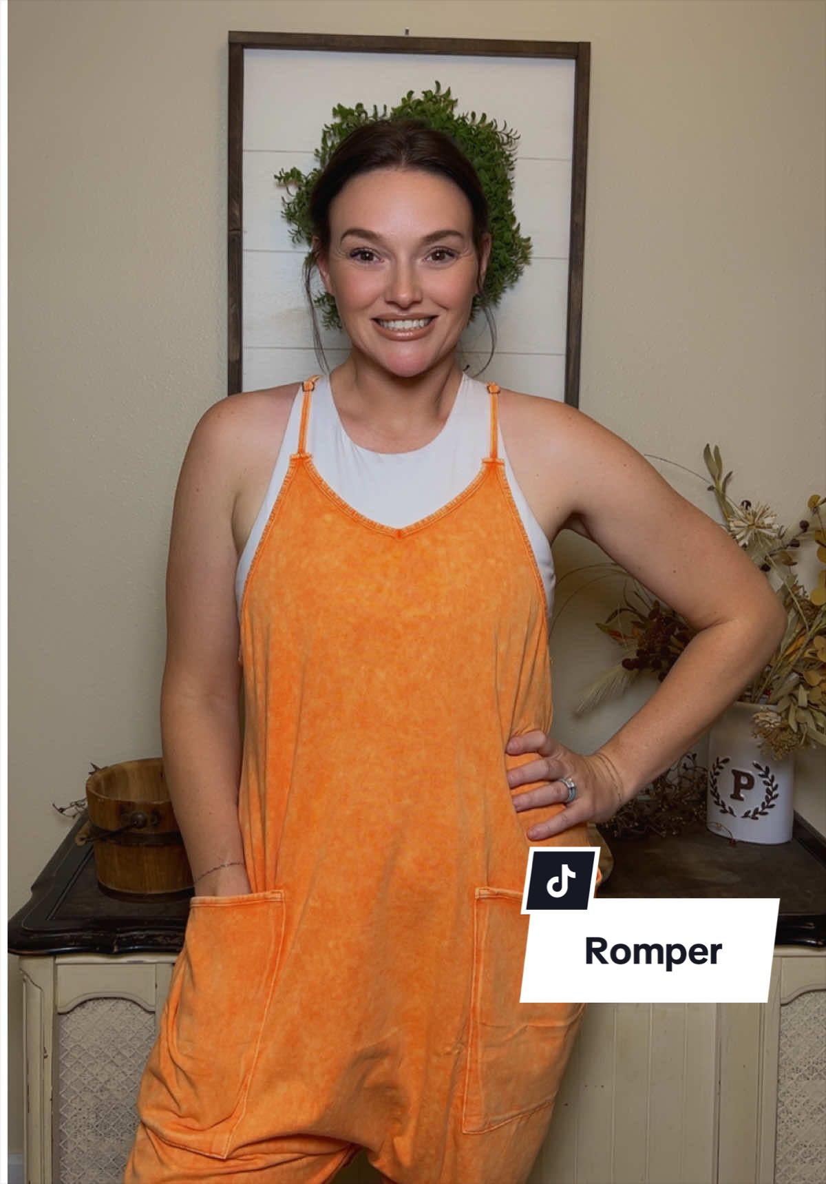 TikTok post by @alli_potts for Automet. Caption reads: Give me all the rompers! @AUTOMET #momsover30....
