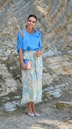 Instagram post by @lorellaflego for s.Oliver. Caption reads: Life is a celebration, embrace it with open arms....