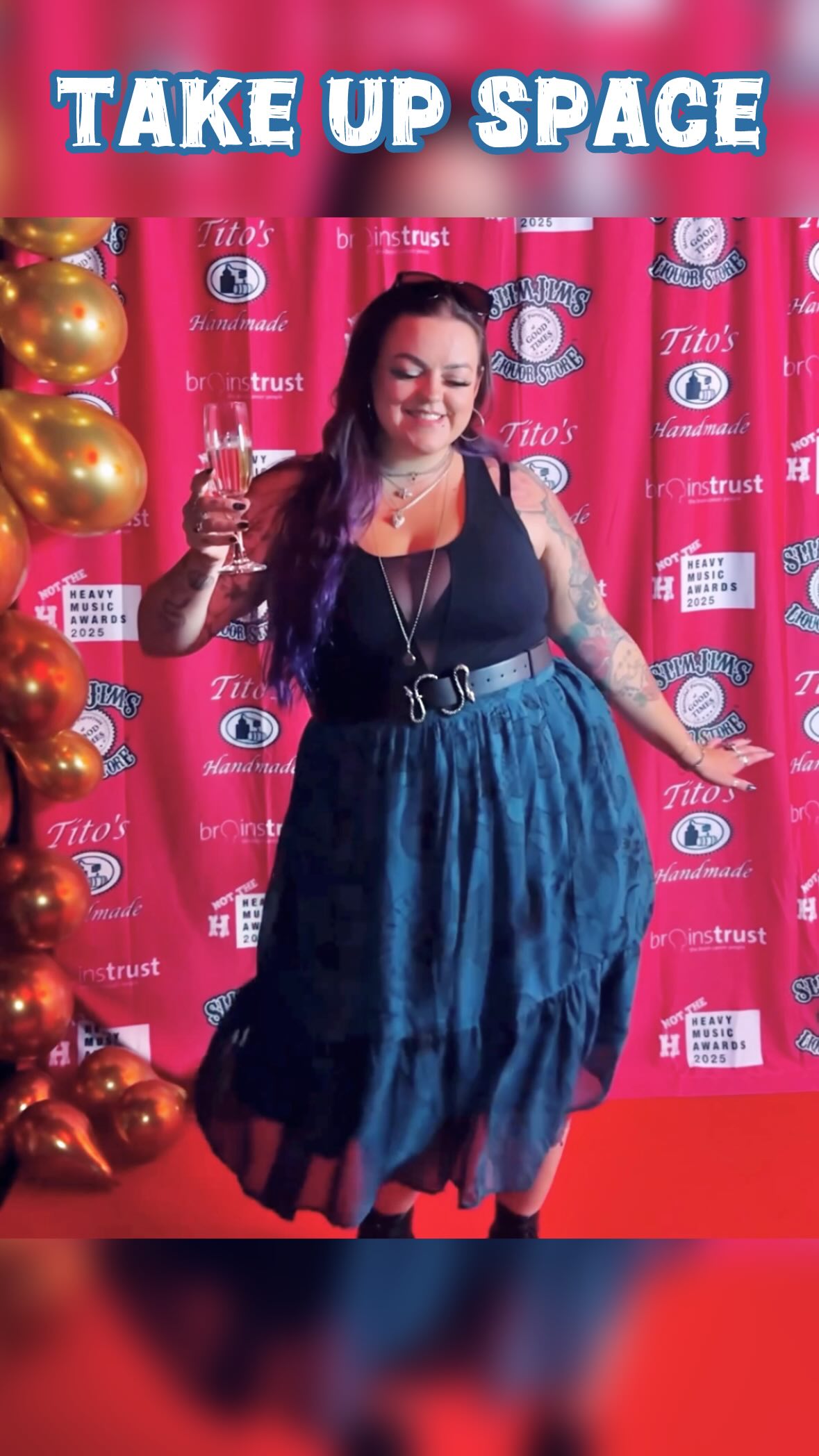 Instagram post by @luisachristie for Hell Bunny. Caption reads: Take up space baby ⚡️ you’re worthy & valid - no....