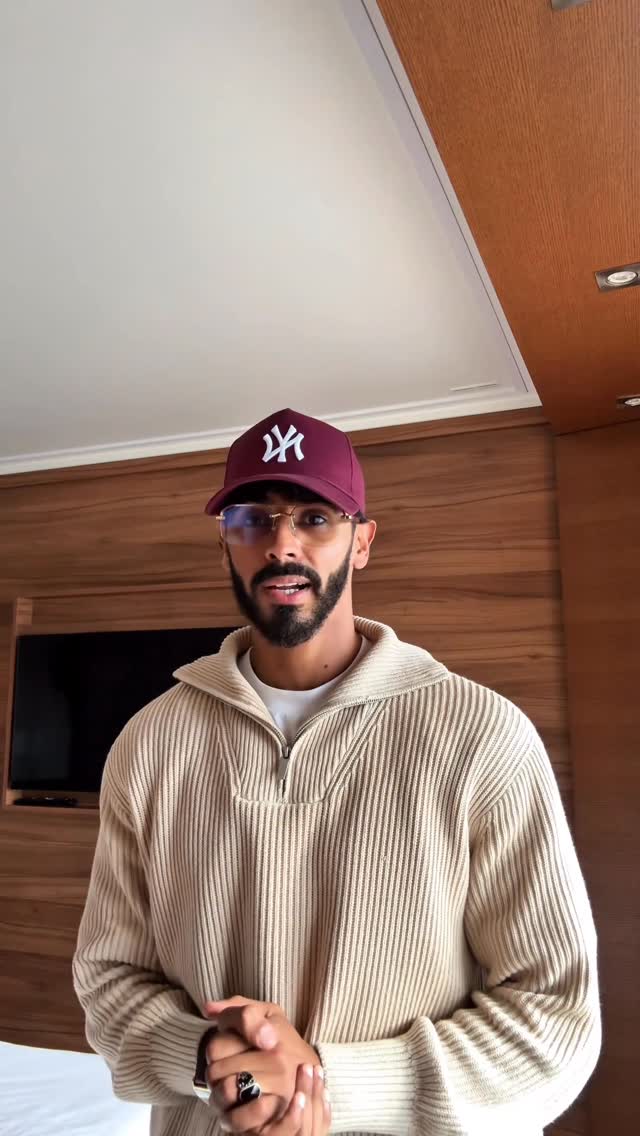 Instagram post by @omer.elsarrag for New Era Cap. Caption reads: That’s why you’ll see me wear this quite alot,....