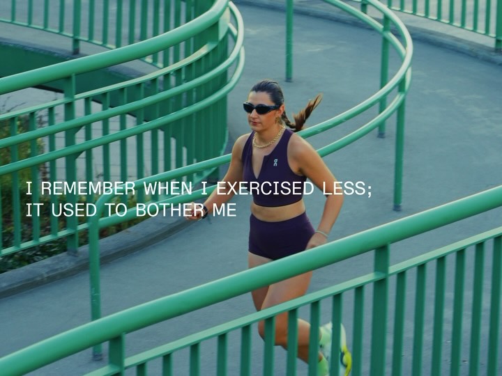 Instagram post by @parsley.prod for On. Caption reads: [...] 2.5 days, thousands of runners will stand on....
