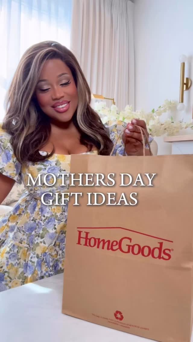 Instagram post by @makeitwithmicah for Homegoods. Caption reads: Obsessed with the beautiful water flask I found!....